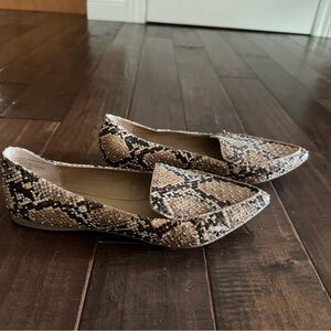 Steve Madden Brown Snakeskin Loafers